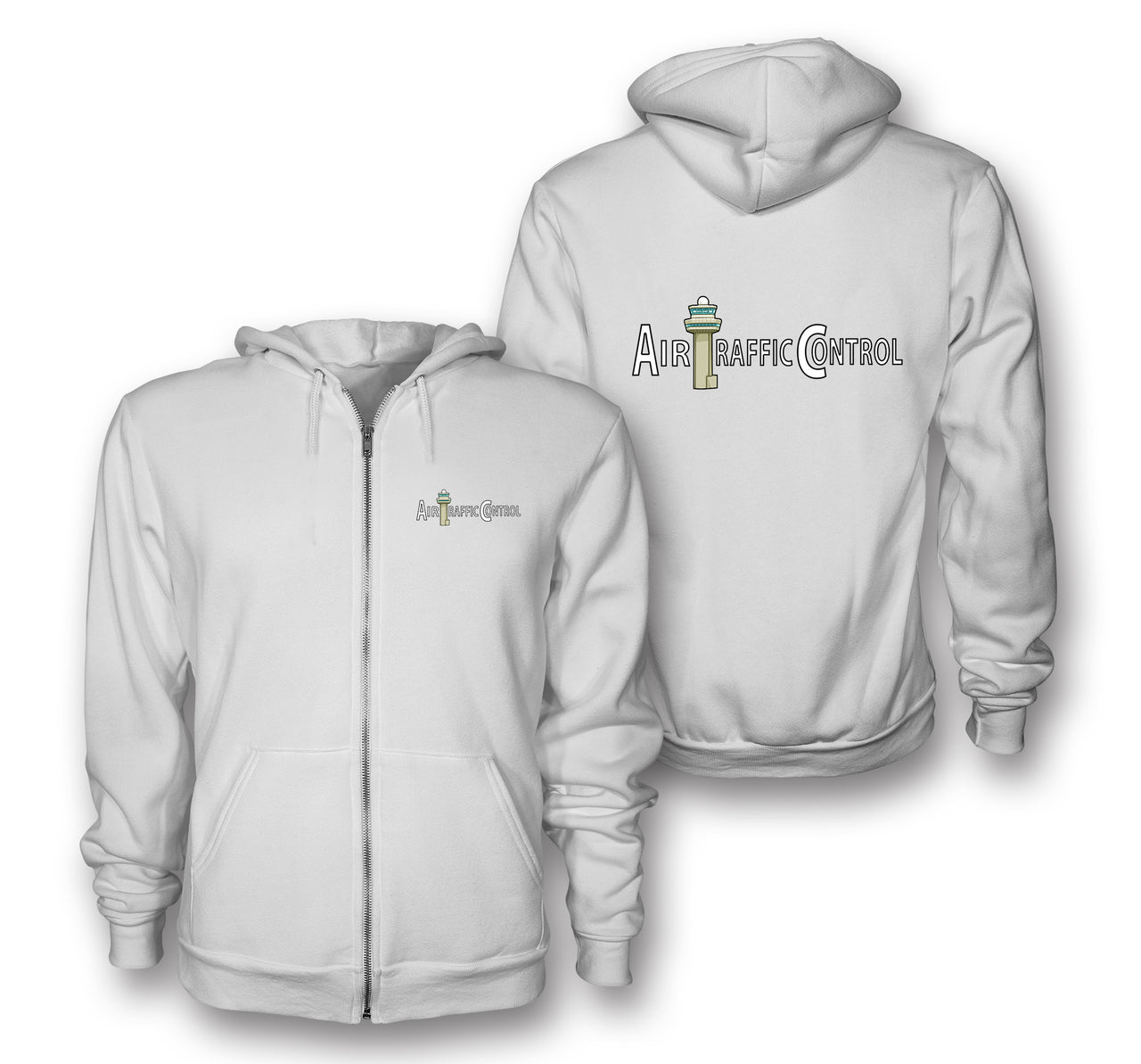 Air Traffic Control Designed Zipped Hoodies