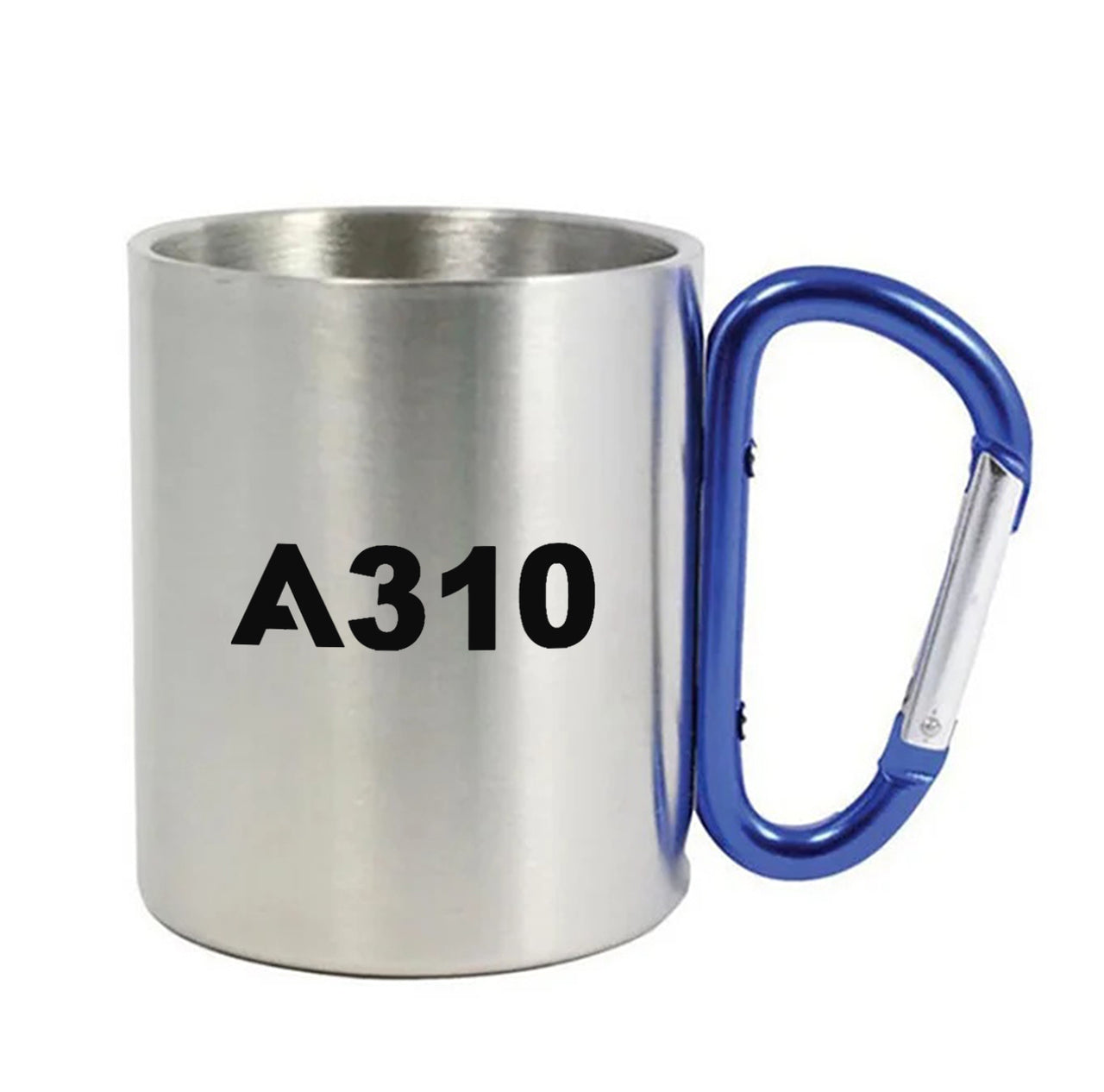 A310 Flat Text Designed Stainless Steel Outdoors Mugs