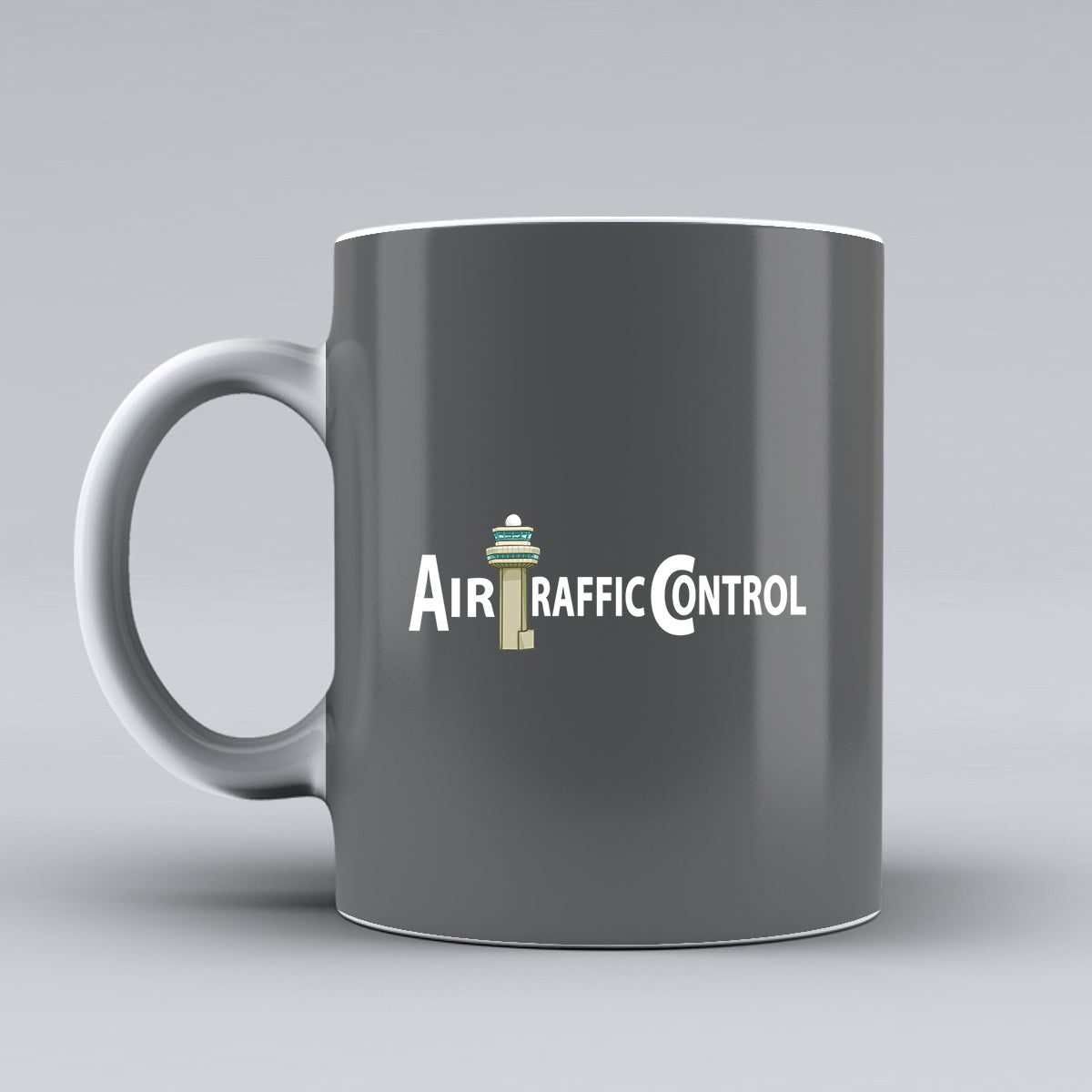 Air Traffic Control Designed Ceramic White Mugs