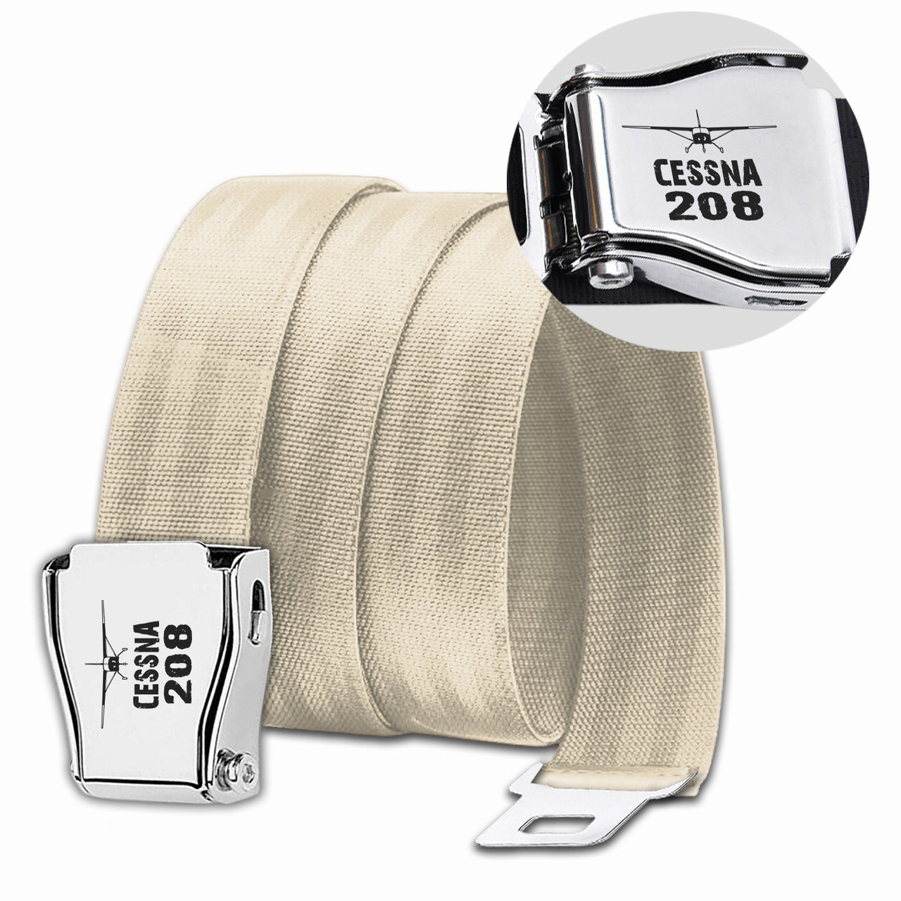 Cessna 208 & Plane Designed Fashion Airplane Seat Belts