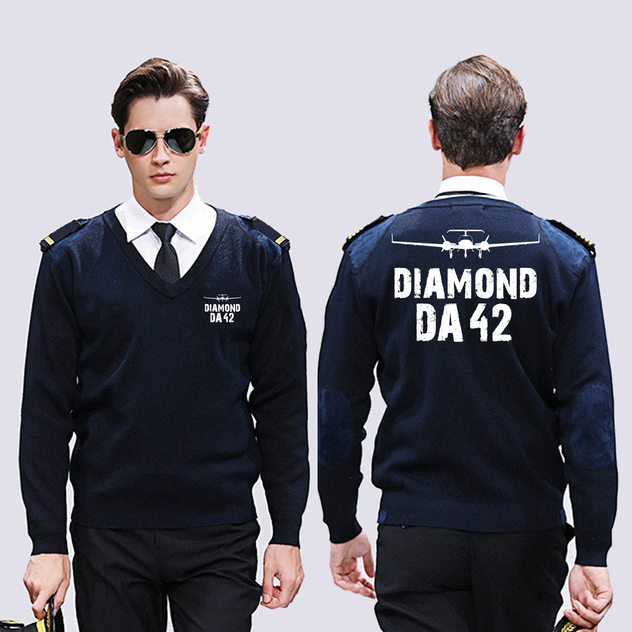 Diamond DA42 & Plane Designed Wool Pilot Sweaters