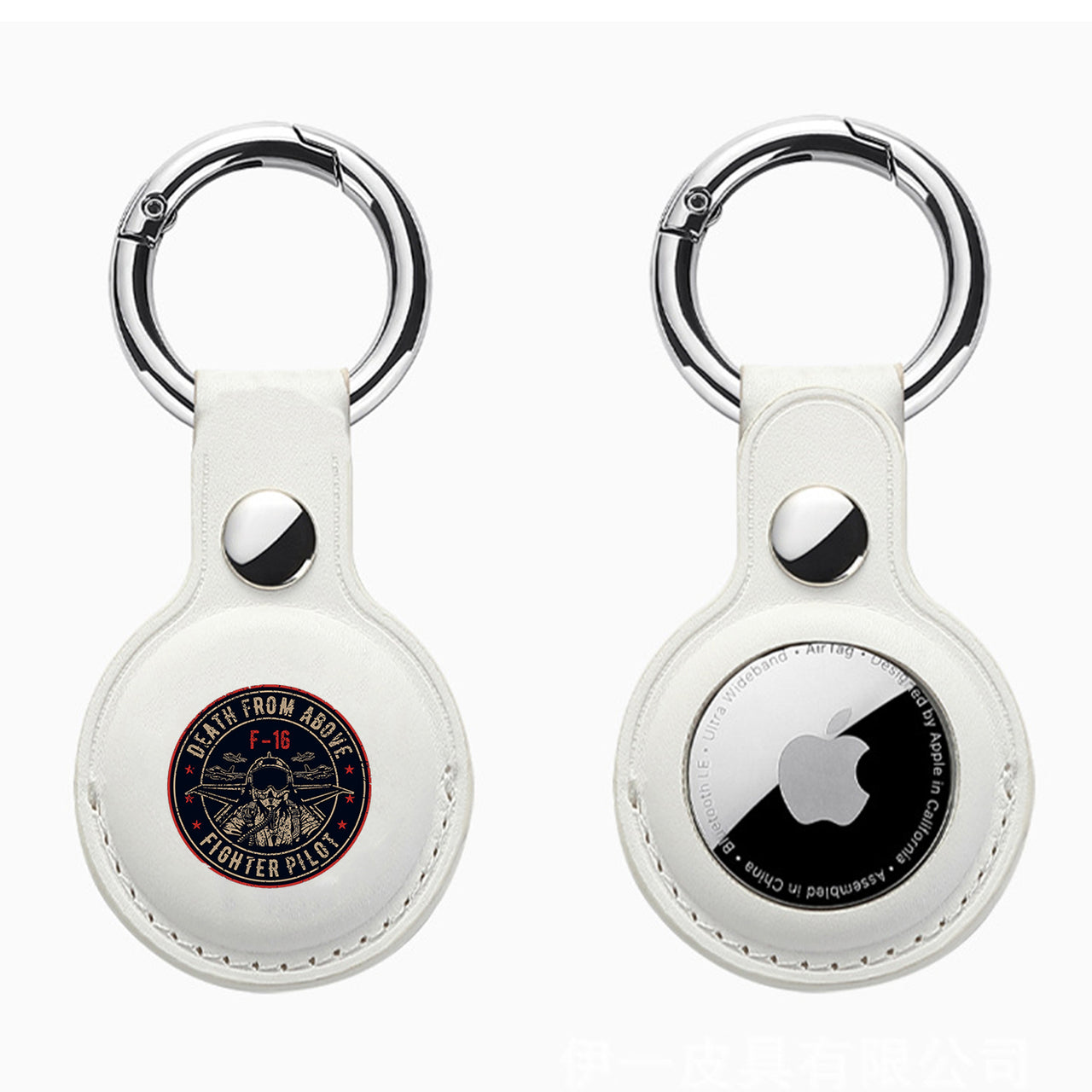 Fighter Jet 16 - Death From Above Design Airtags Leather Cases