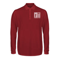 Thumbnail for Planespotting Designed Long Sleeve Polo T-Shirts
