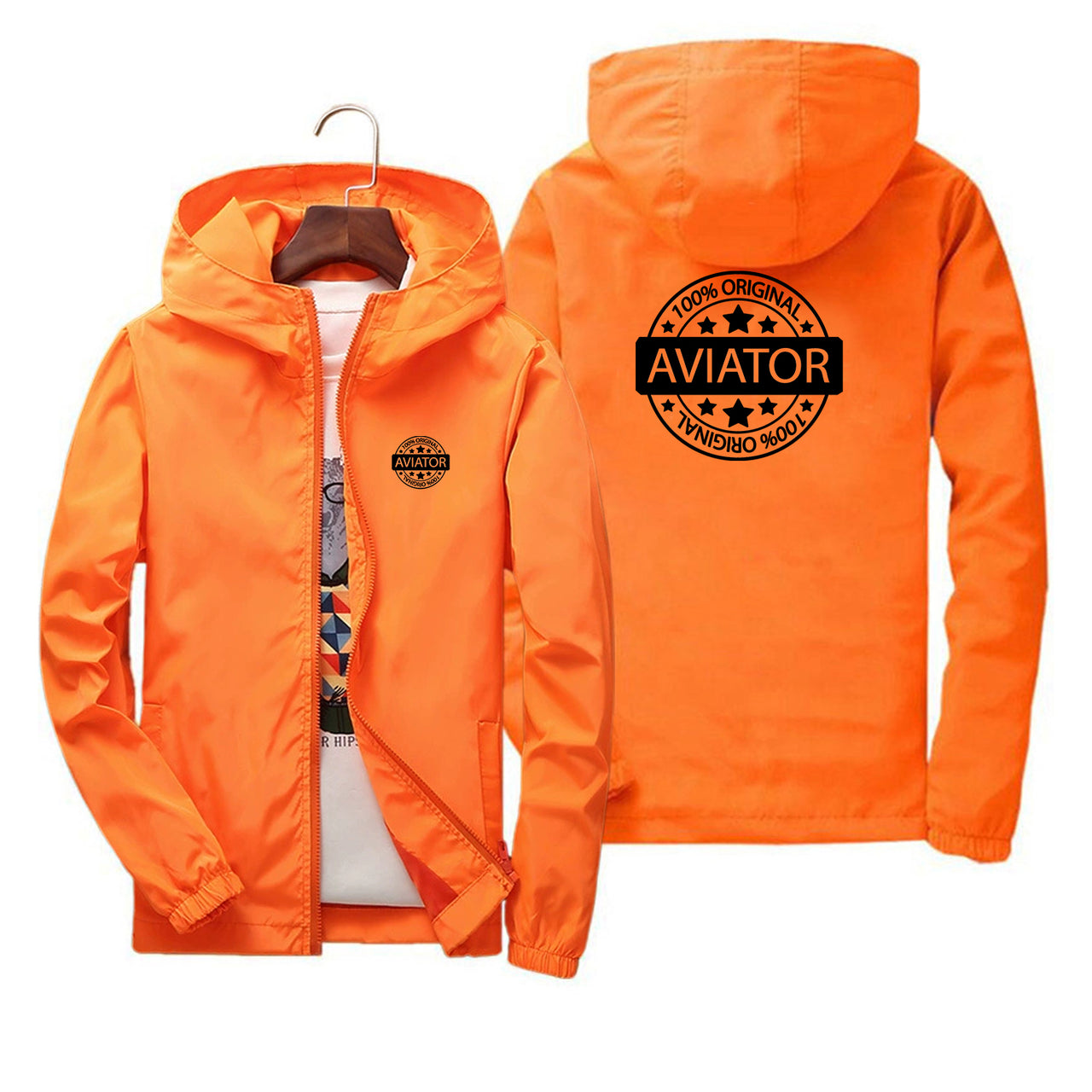 %100 Original Aviator Designed Thin Windbreaker Jackets