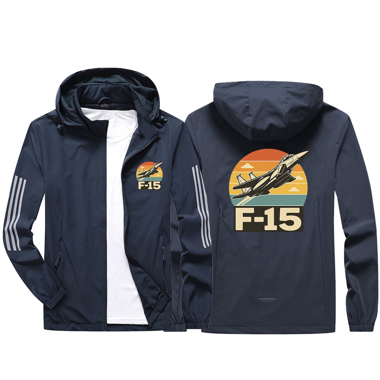 Retro Fighter Jet F15 Design Sport & Running Jackets