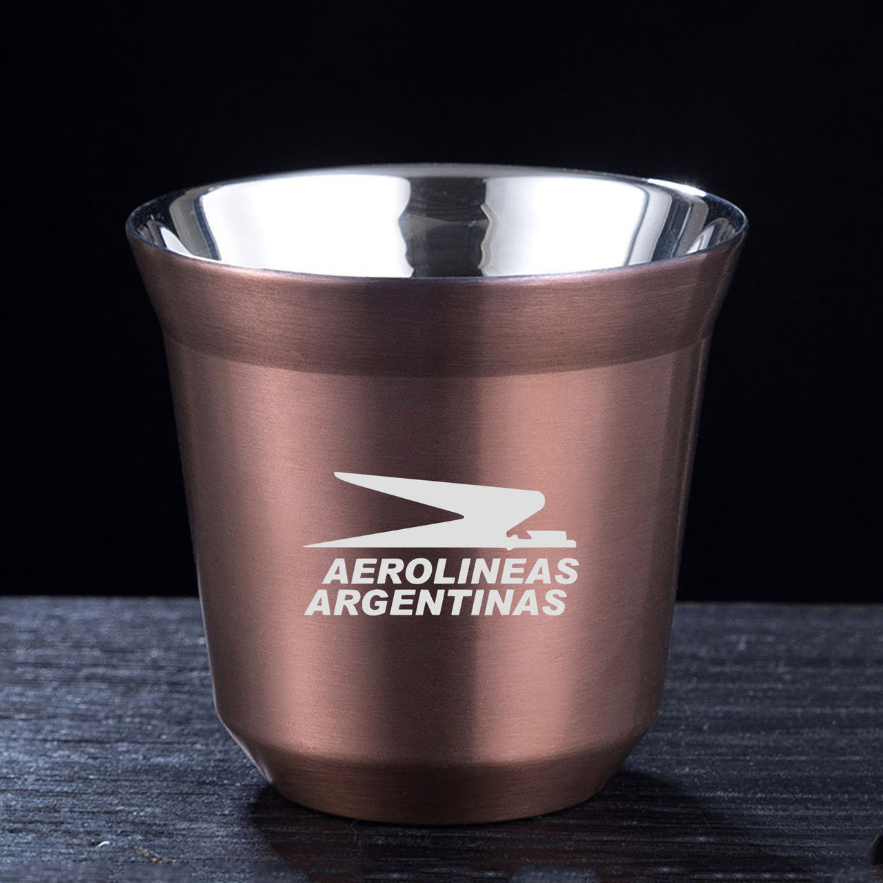 Aerolineas Argentina Double Wall Stainless Steel Coffee Mugs