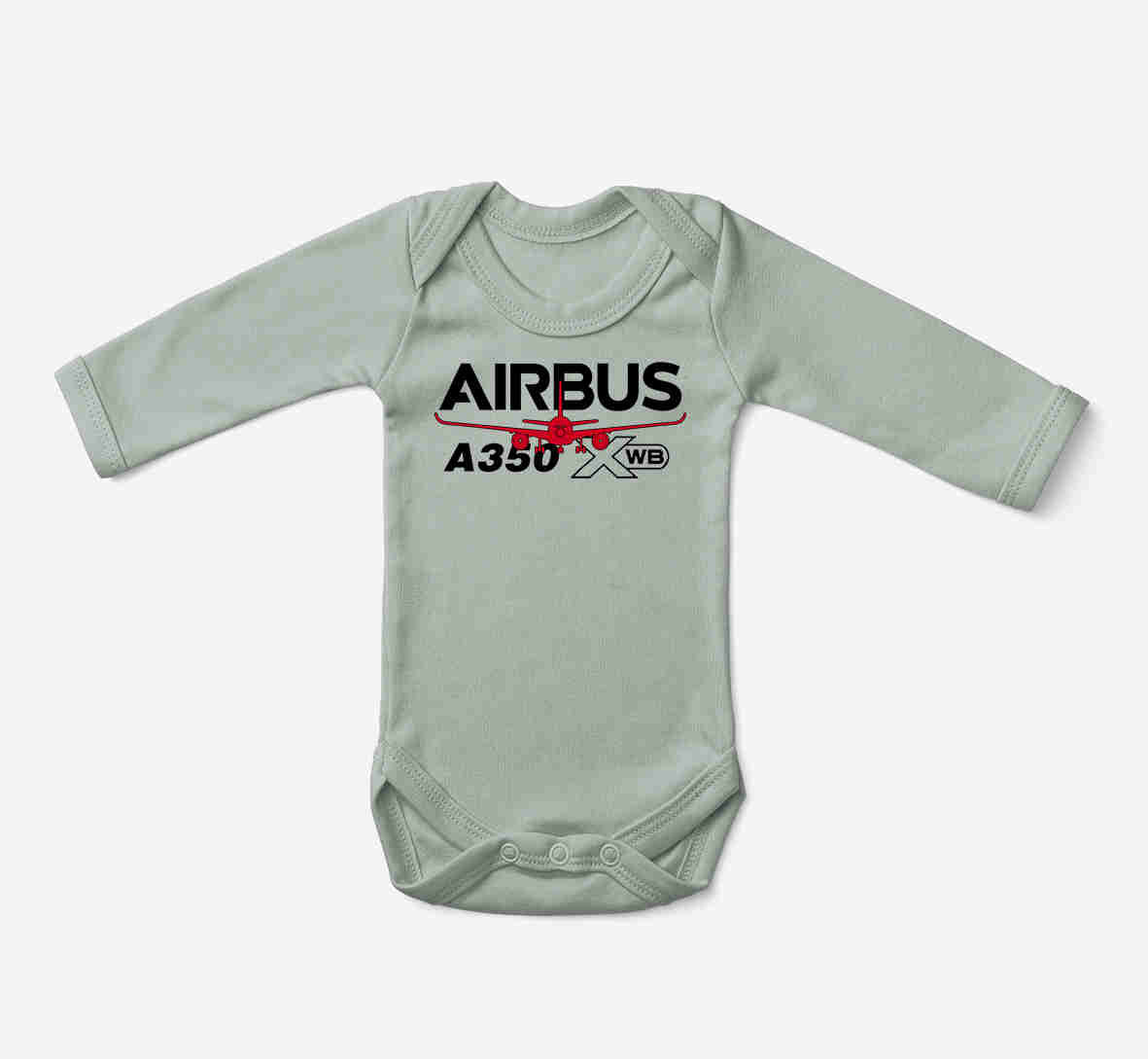 Amazing Airbus A350 XWB Designed Baby Bodysuits