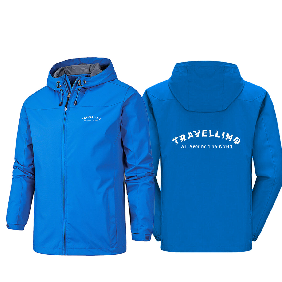 Travelling All Around The World Designed Rain Jackets & Windbreakers
