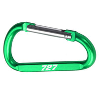 Thumbnail for 727 Flat Text Designed Aluminum Alloy Carabiner Key chains