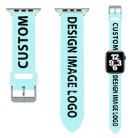 Thumbnail for CUSTOM  DESIGN IMAGE LOGO Designed Soft Silicone Apple Watch Bands