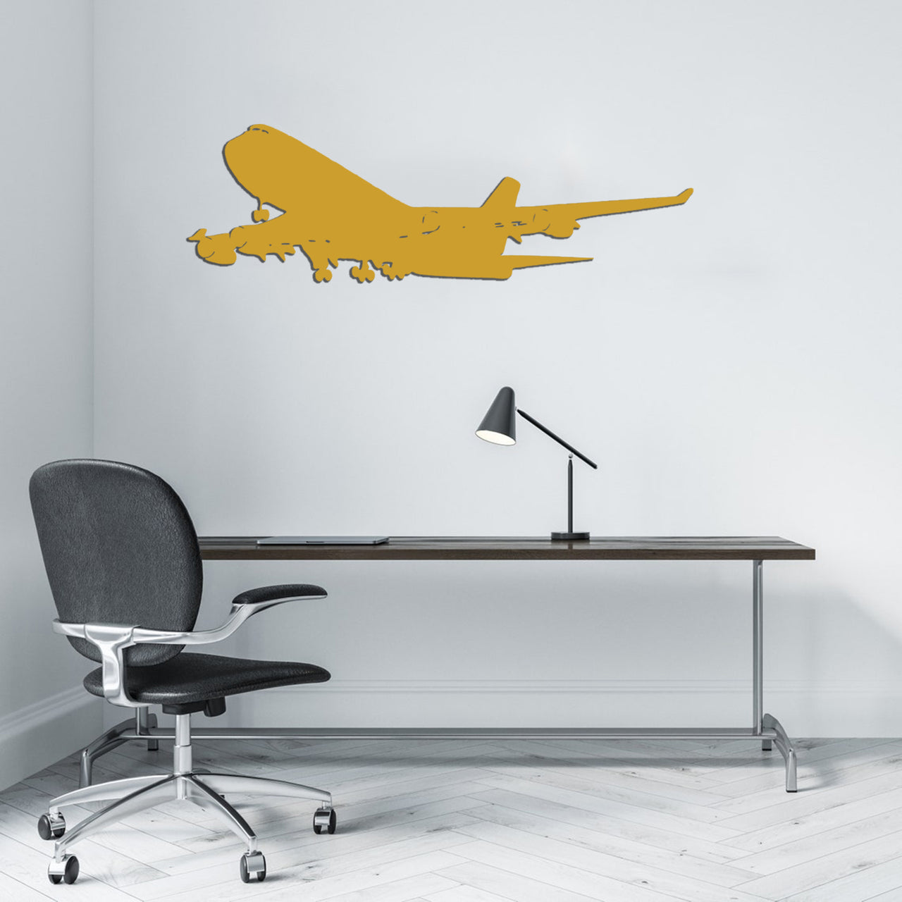 Boeing 747 Designed Wall Stickers Designed Wall Metal Signs