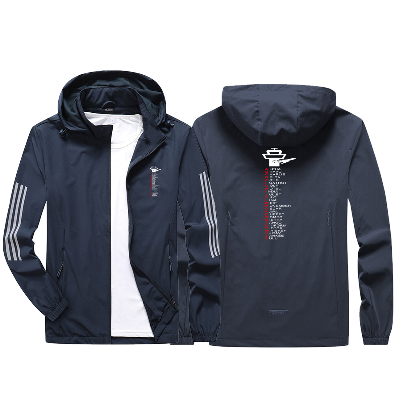 Aviation Alphabet Sport & Running Jackets