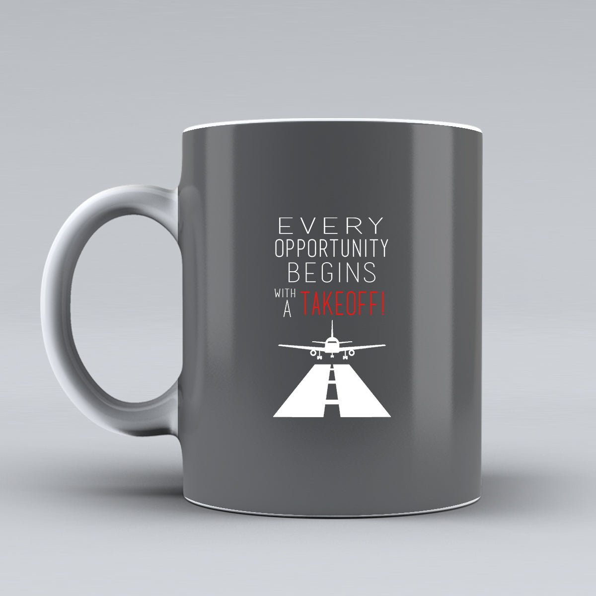 Every Opportunity Designed Ceramic White Mugs