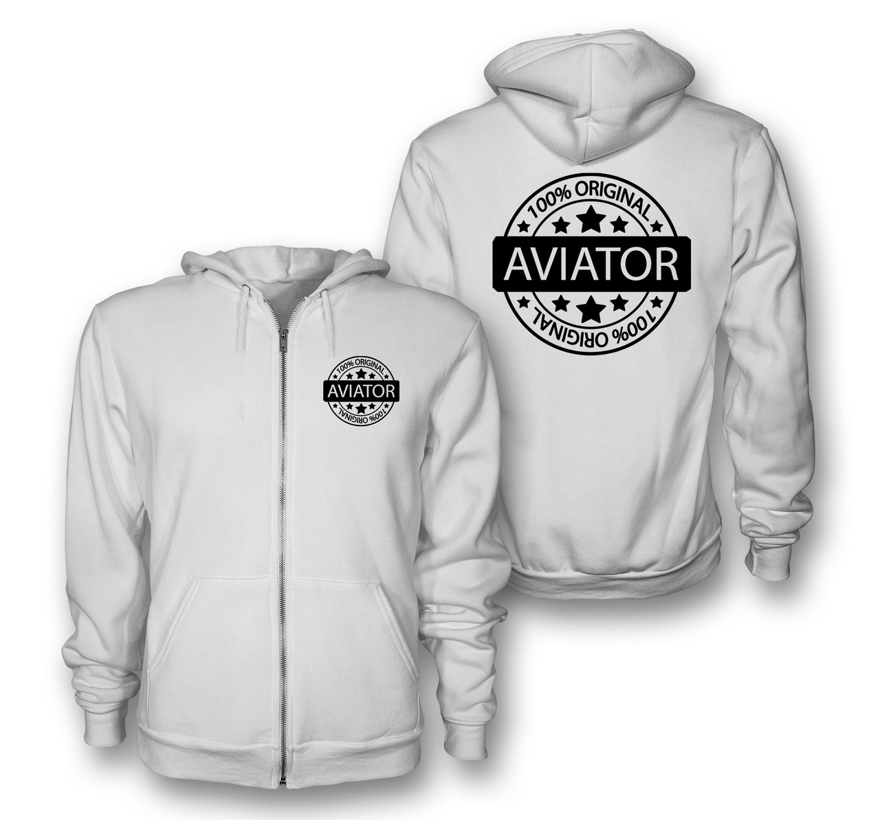 %100 Original Aviator Designed Zipped Hoodies