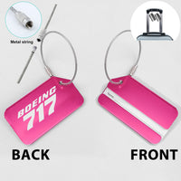 Thumbnail for Boeing 717 & Text Designed Fashion Metal Luggage Tags