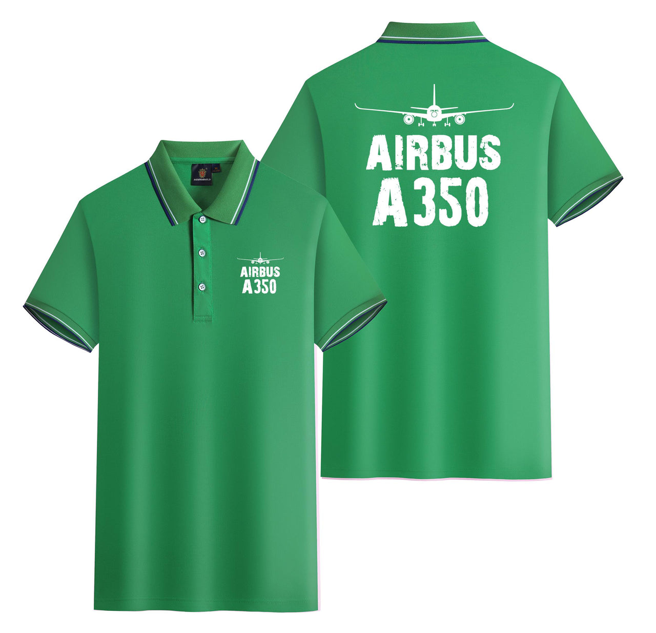Airbus A350 & Plane Designed Stylish Polo T-Shirts (Double-Side)