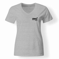 Thumbnail for Boeing 737 Printed Designed V-Neck T-Shirts - view 15