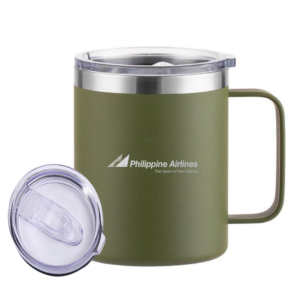 Philippine Airlines Designed Stainless Steel Laser Engraved Mugs