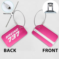 Thumbnail for Boeing 737 & Text Designed Fashion Metal Luggage Tags