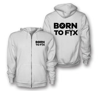 Thumbnail for Born To Fix Airplanes Designed Zipped Hoodies