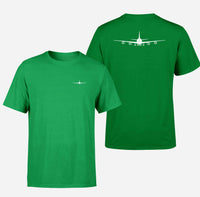 Thumbnail for Boeing 747 Silhouette Designed Double-Side T-Shirts