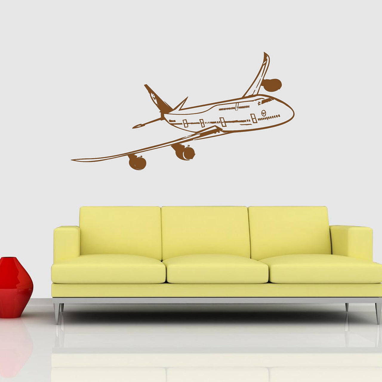 Cruising Beautiful Boeing 747 Designed Wall Sticker