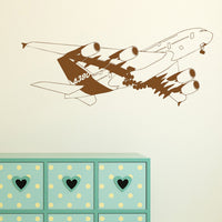 Thumbnail for Departing Detailed Airbus A380 Designed Wall Sticker