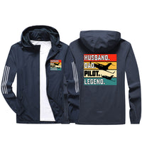 Thumbnail for Husband & Dad & Pilot & Legend Sport & Running Jackets