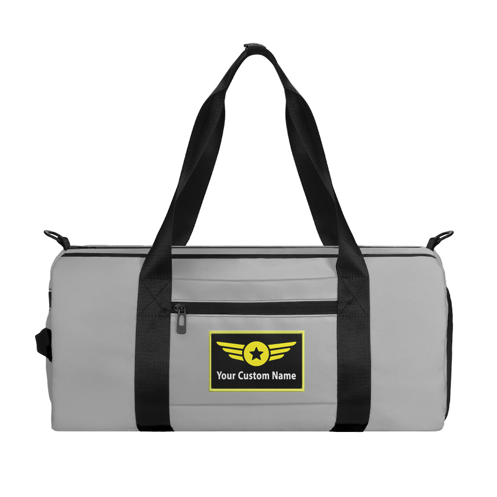 Custom Name (Special Badge) Designed Sports Bag