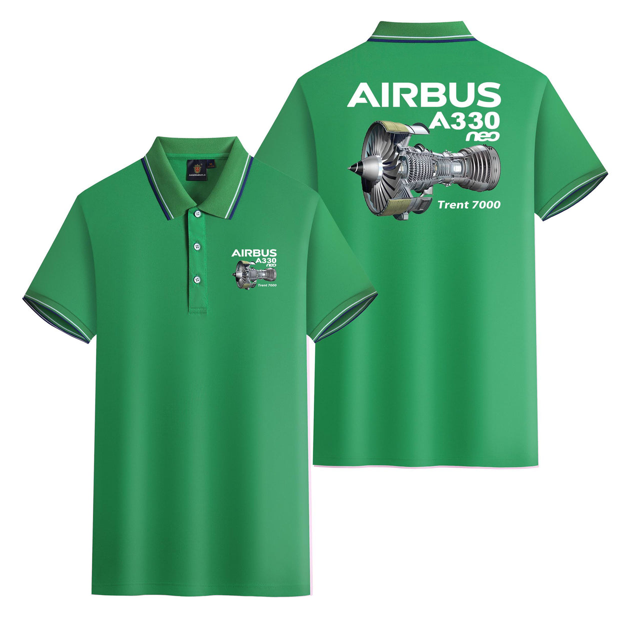 Airbus A330neo & Trent 7000 Designed Stylish Polo T-Shirts (Double-Side)