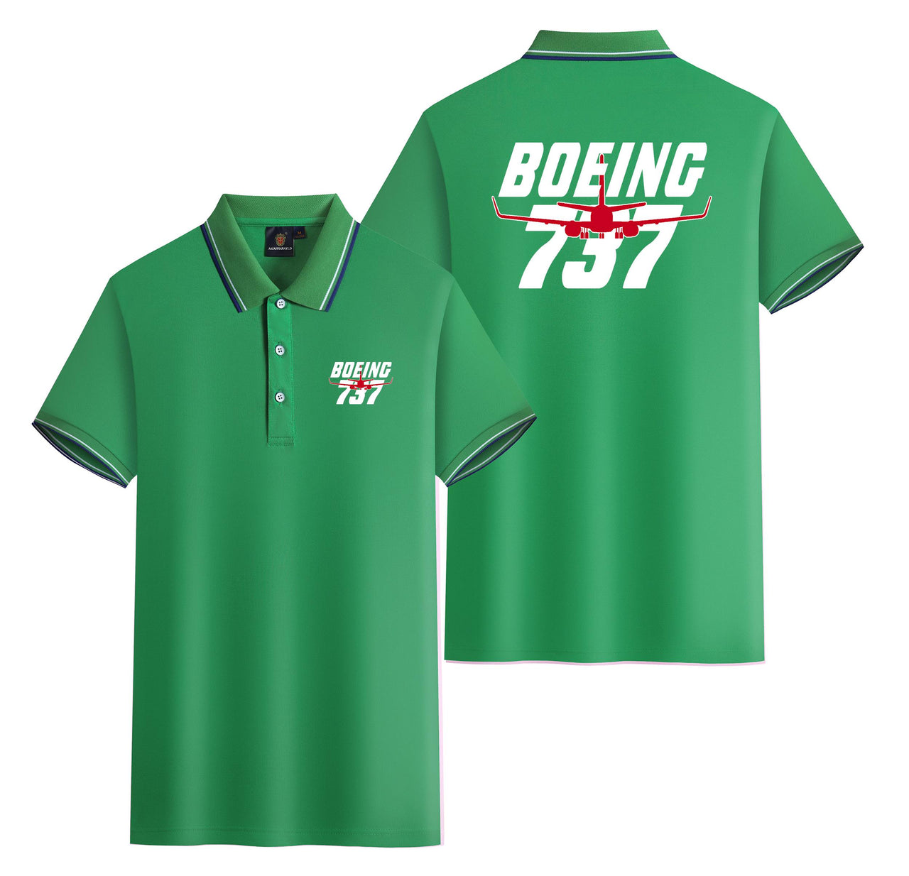 Amazing Boeing 737 Designed Stylish Polo T-Shirts (Double-Side)