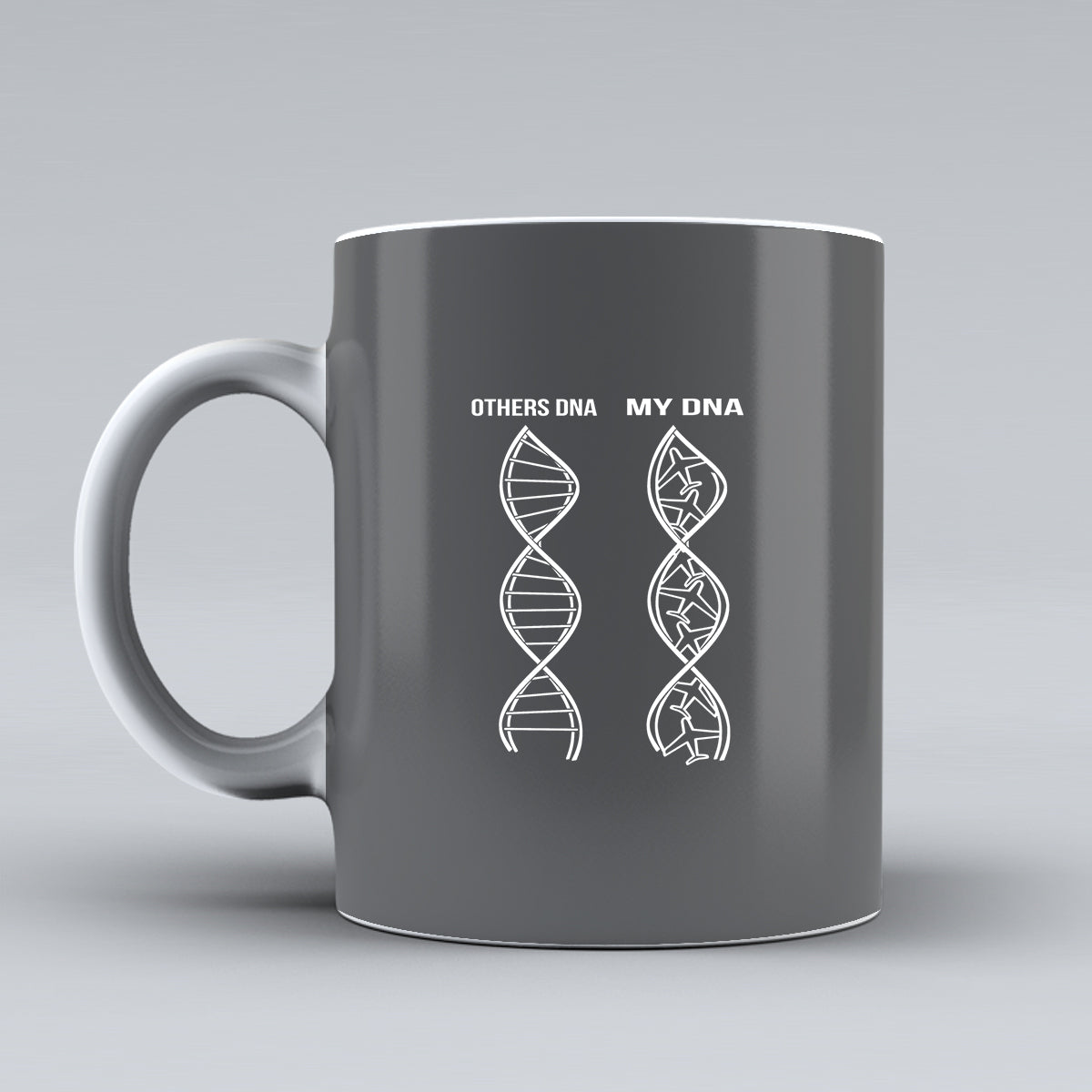 Aviation DNA Designed Ceramic White Mugs