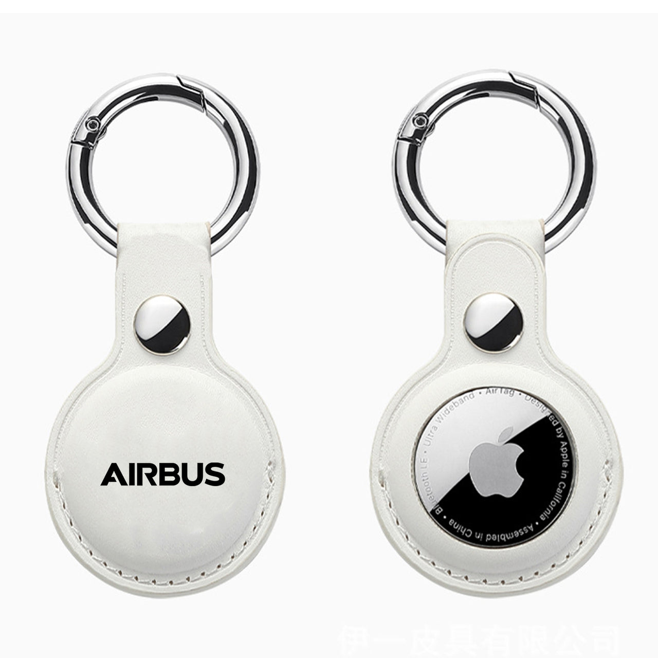 Airbus & Text Design Airtags Leather Cases
