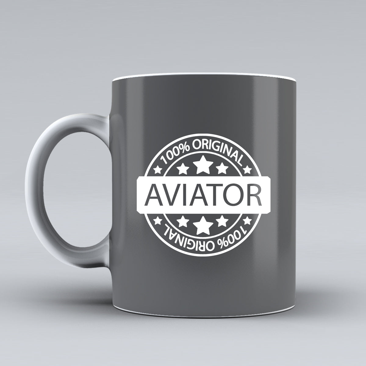 100 Original Aviator Designed Ceramic White Mugs