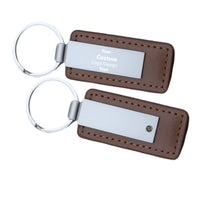 Thumbnail for Custom Design Image Logo Faux Leather Key Chains
