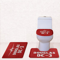 Thumbnail for Douglas DC-3 & Plane Designed Toilet Seat Cover Three-piece Set