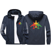 Thumbnail for Colourful 3 Airplanes Sport & Running Jackets