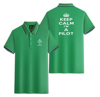 Thumbnail for Keep Calm I'm a Pilot Designed Stylish Polo T-Shirts (Double-Side)