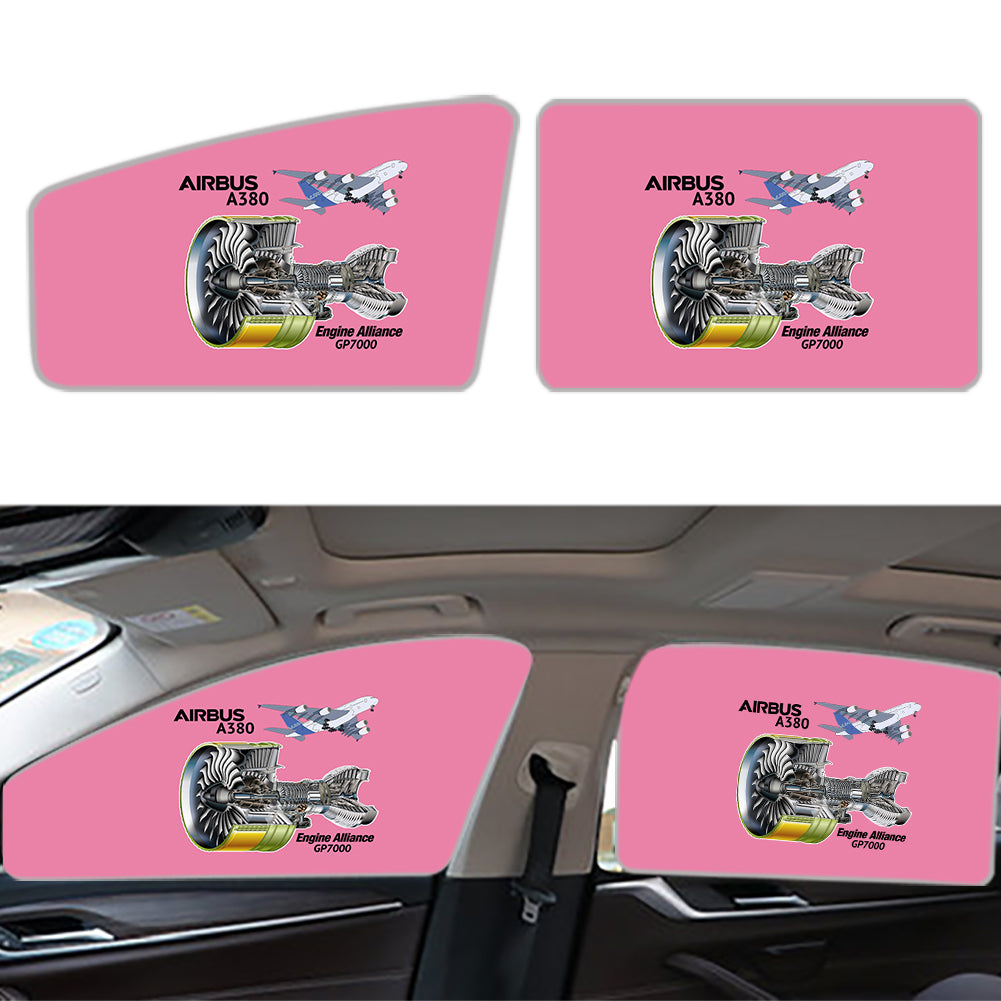 Airbus A380 & GP7000 Engine Designed Car Sun Shade (Side window)