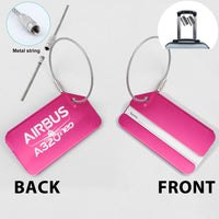 Thumbnail for Amazing Airbus A320neo Designed Fashion Metal Luggage Tags