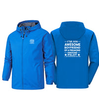Thumbnail for I am an Awesome Boyfriend Designed Rain Jackets & Windbreakers