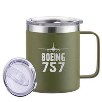 Thumbnail for Boeing 757 & Plane Designed Stainless Steel Laser Engraved Mugs