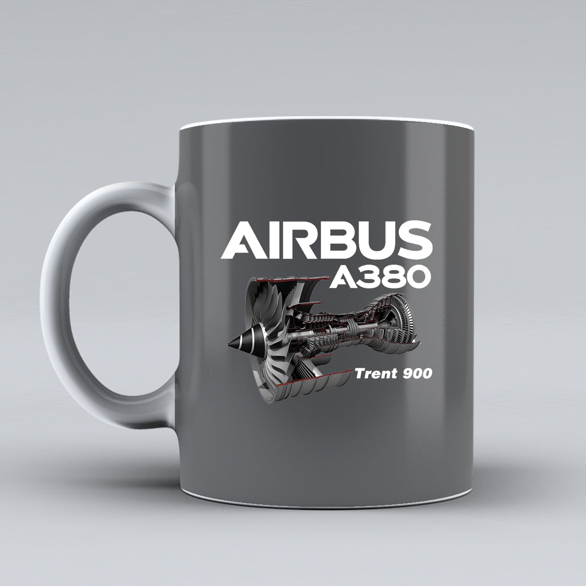 Airbus A380 & Trent 900 Engine Designed Ceramic White Mugs