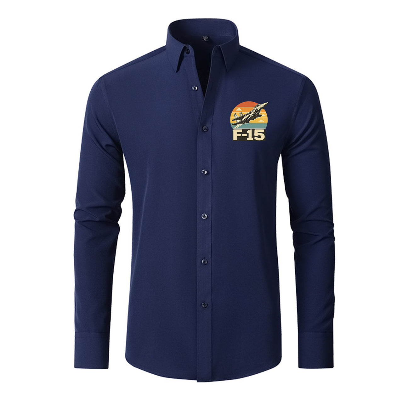 Retro Fighter Jet F15 Designed Long Sleeve Shirts