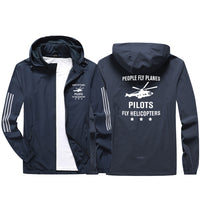 Thumbnail for People Fly Planes Pilots Fly Helicopters Sport & Running Jackets