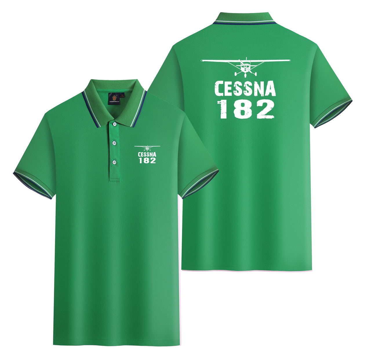 Cessna 182 & Plane Designed Stylish Polo T-Shirts (Double-Side)