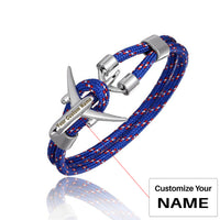 Thumbnail for (Edition 2) Super Quality Stylish Airplane Shape Bracelets Silver  (Mixed Colours)