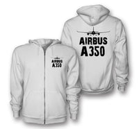 Thumbnail for Airbus A350 & Plane Designed Zipped Hoodies - view 8