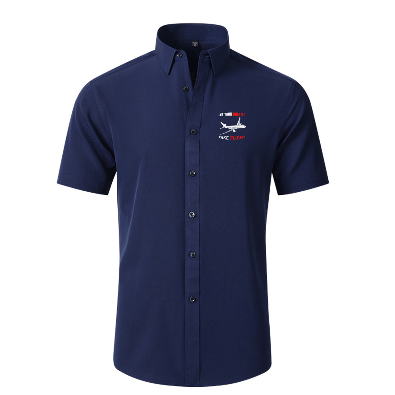 Let Your Dreams Take Flight Designed Short Sleeve Shirts