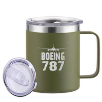 Thumbnail for Boeing 787 & Plane Designed Stainless Steel Laser Engraved Mugs